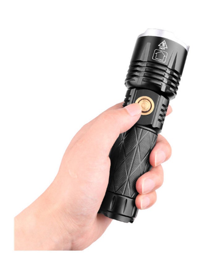 Y&D - Type-C Charge Telescopic Zoom Multi-Function Flashlight Black 16x4.8x3.8cm - Image 1