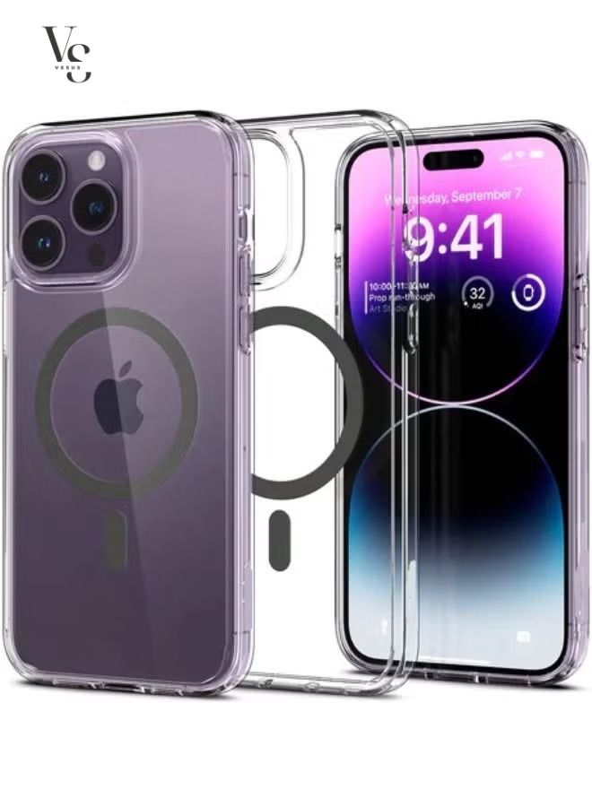 vesus New iphone Compatible with iPhone 14 Pro Max clear Phone Case, Ultra-Thin Anti-Fall Anti-Scratch Anti-Yellow Silicone Protective Cover, for Magsafe Charger, Transparent(6.7 inch)  - Image 1