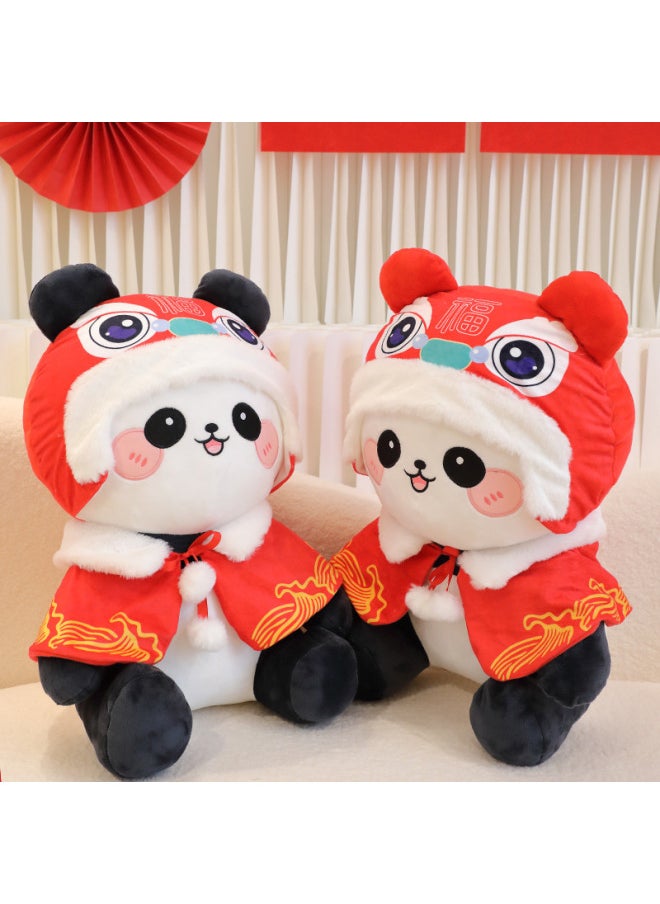 Plush Wedding Press Doll A Pair Of Cloth Toys Couple Doll Pillow Creative Wedding Gift Wedding Room Wedding Doll-Specifications:30cm-Color:Black Treasure Pair  - Image 4