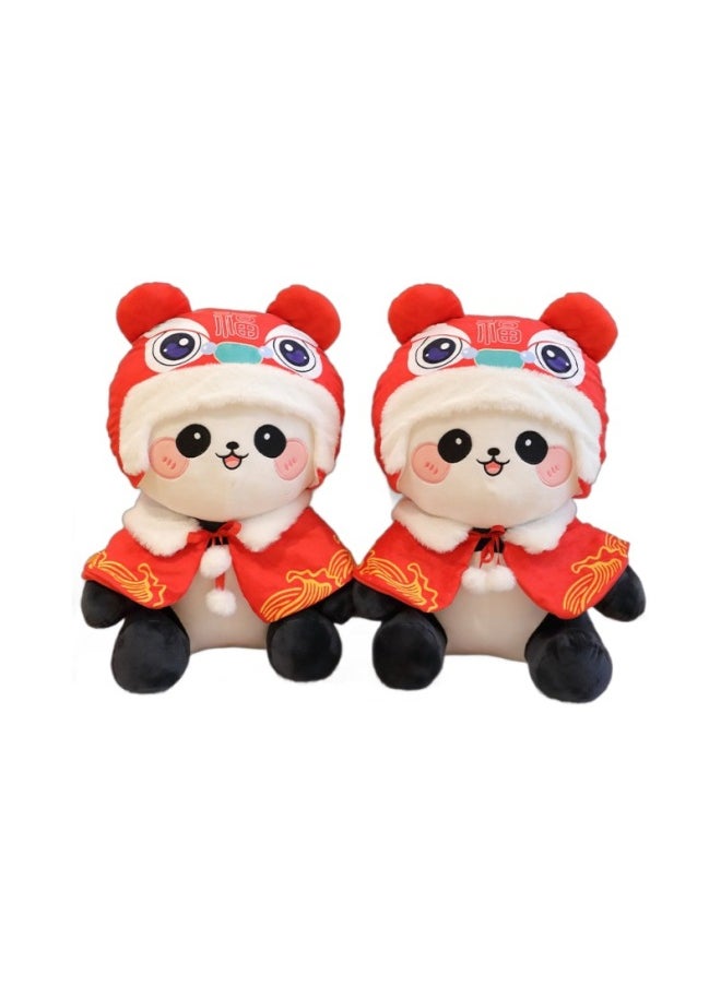 Plush Wedding Press Doll A Pair Of Cloth Toys Couple Doll Pillow Creative Wedding Gift Wedding Room Wedding Doll-Specifications:30cm-Color:Black Treasure Pair  - Image 5