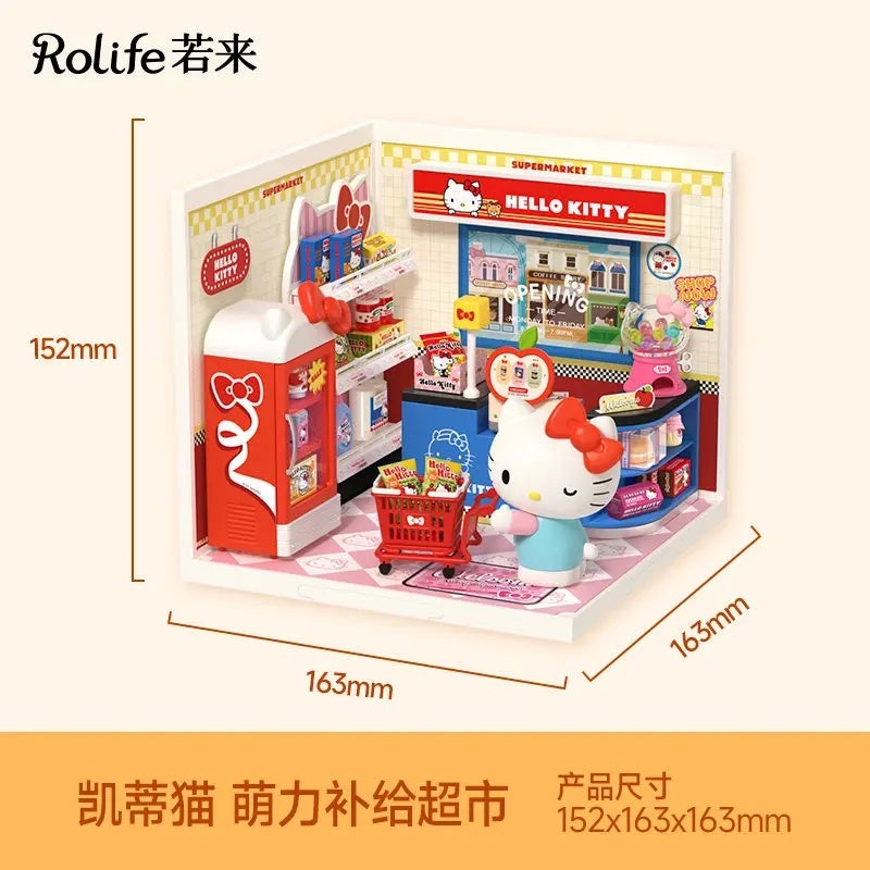 رولايف مجموعة مكعبات بناء Rolife New Series Happy Party House Building Blocks Assembled Model Toy Desktop Ornament Gift, DWL06 9490659 - Image 1