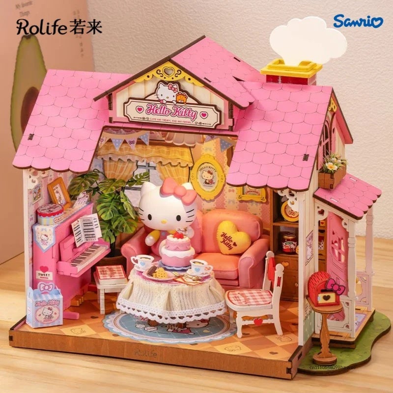 رولايف مجموعة مكعبات بناء Rolife New Series Happy Party House Building Blocks Assembled Model Toy Desktop Ornament Gift, DWL06 9490659 - Image 2