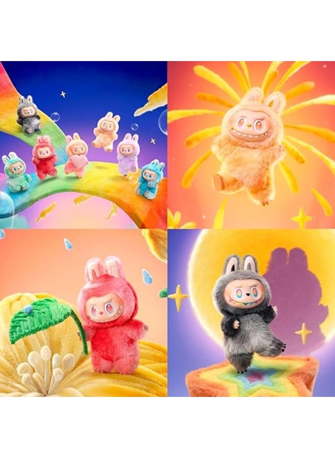 Doll keychain LABUBU 3.0 Labu vinyl face plush blind box Macaron 1 single box(High quality version) - Image 4