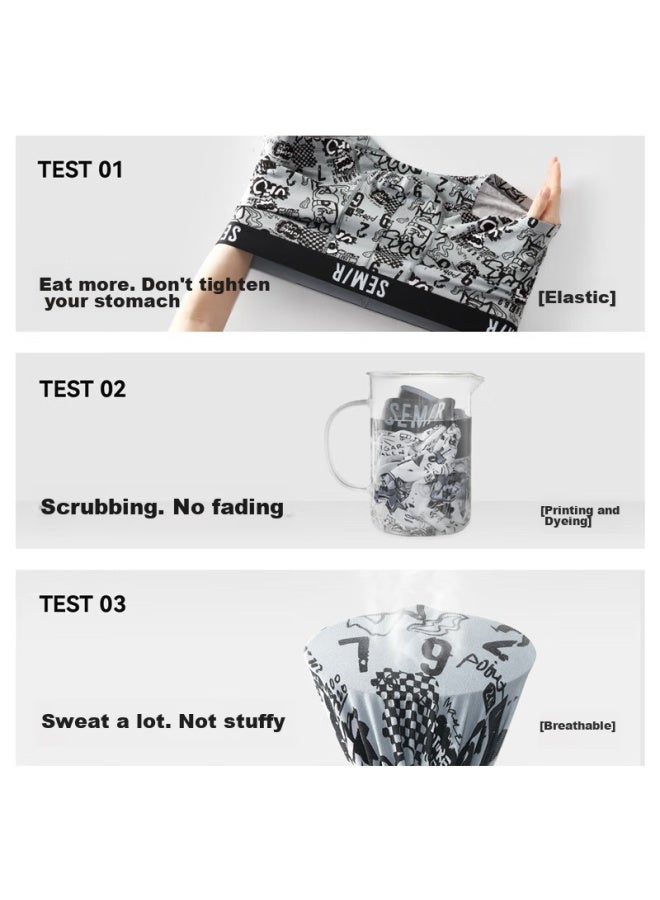 SEMIR Senma Men's Cotton 7a Antibacterial Seamless Breathable Trendy Boxer Shorts Crazy World 3xl  - Image 2