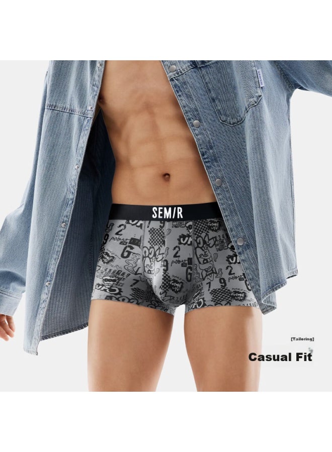 SEMIR Senma Men's Cotton 7a Antibacterial Seamless Breathable Trendy Boxer Shorts Crazy World 3xl  - Image 4