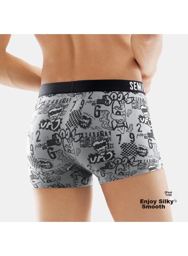 SEMIR Senma Men's Cotton 7a Antibacterial Seamless Breathable Trendy Boxer Shorts Crazy World 3xl  - Image 5