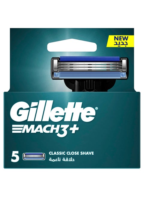 Gillette Mach3+ Blades 5 Pcs
