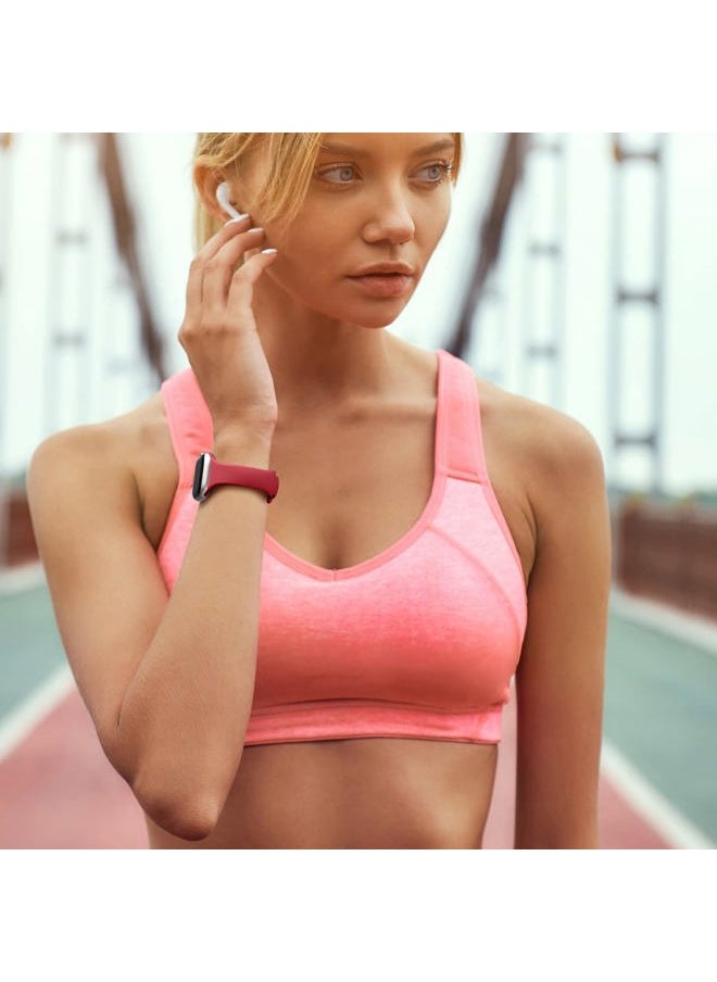 Lerobo - Slim Bands Compatible with Apple Watch Bands for women 38mm 41mm 42mm 40mm,12 Pack Soft Silicone Narrow Sport Strap Thin Wristband for iWatch Band Series 10/9/8/7/SE/6/5/4/3/2/1/Ultra/Urtra 2 - Image 1