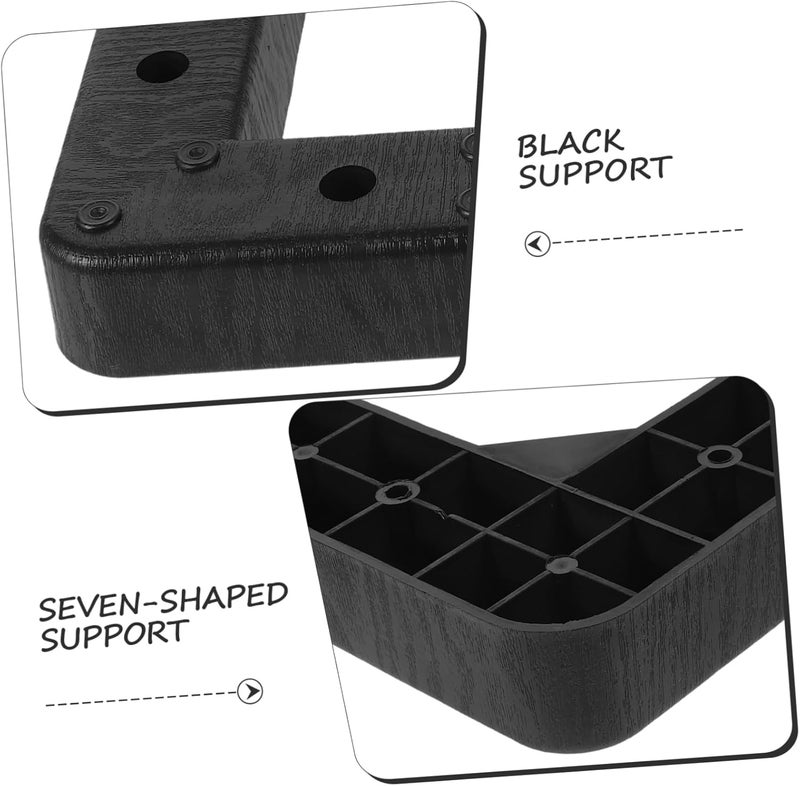 4pcs Bed Raisers Plastic Sofa Feet Shaped Furniture Risers Elevate Beds Create Extra Storage Space Modern Design for Home Use - Image 3