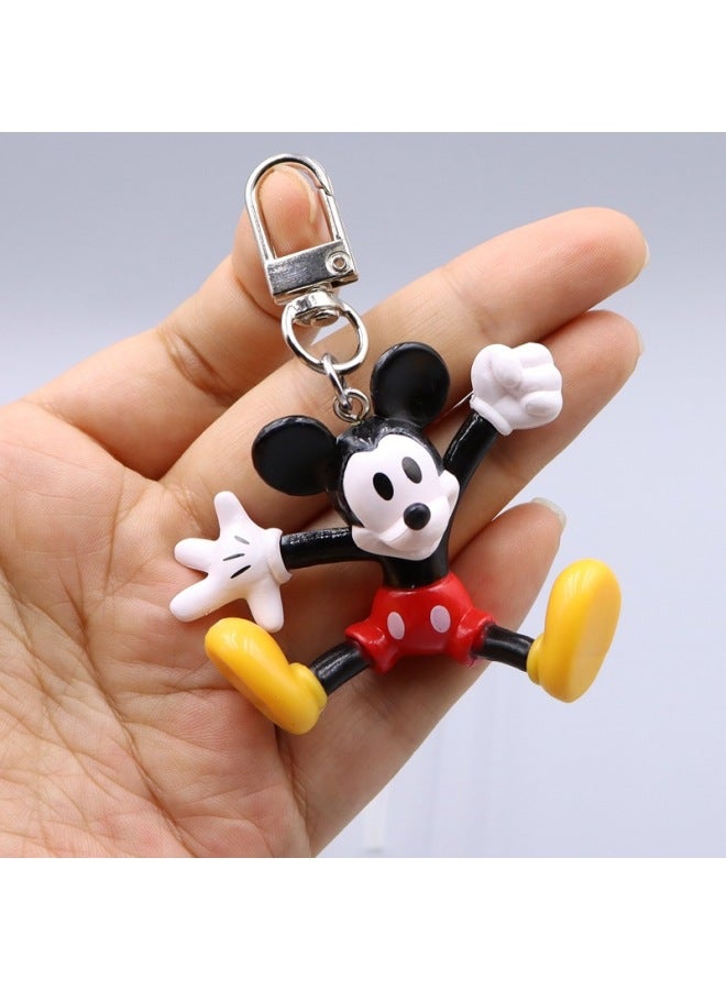 Hot Mouse Pluto Donald Duck U-button Doll Car Keychain Bag Accessories Pendant-color:Standing Qiqi Stacking Luo Han Single Doll  - Image 3