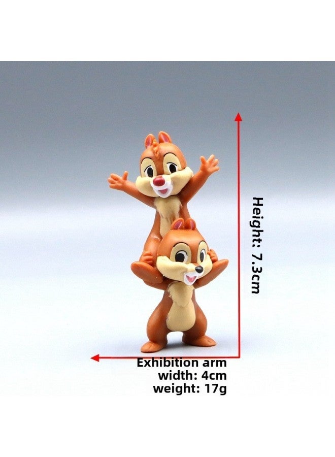 Hot Mouse Pluto Donald Duck U-button Doll Car Keychain Bag Accessories Pendant-color:Standing Qiqi Stacking Luo Han Single Doll  - Image 1