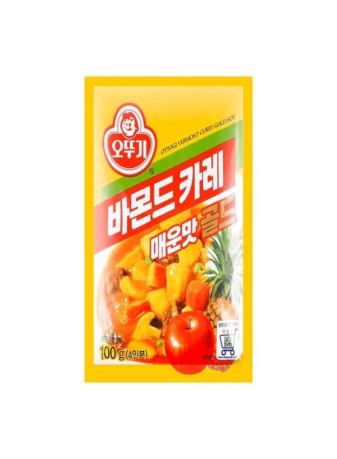 Ottogi (Spicy) Vermont Curry Gold, Korean Curry Powder Mix, 100g