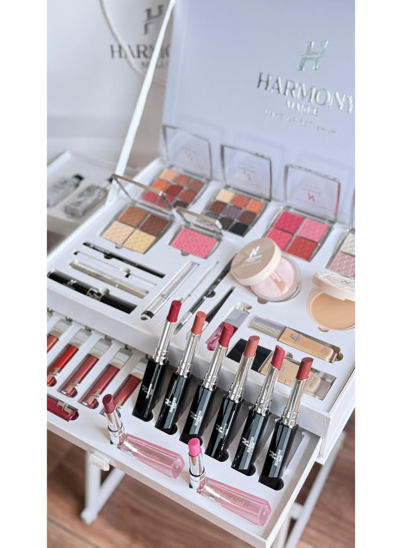 هارموني افضل طقم مكياج فاخر للعروس 2025 جميع منتجات التجميل في علبة واحده - Image 3