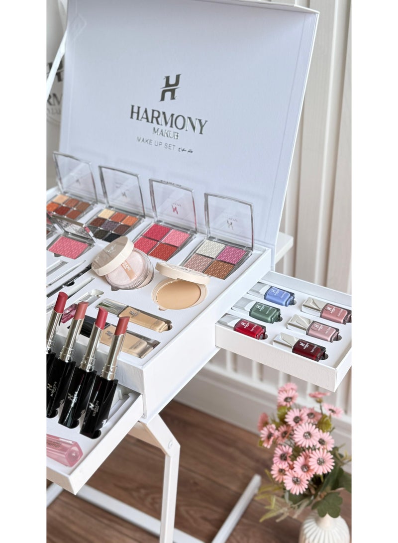 هارموني افضل طقم مكياج فاخر للعروس 2025 جميع منتجات التجميل في علبة واحده - Image 4