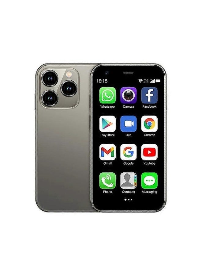 سويس هاتف SOYES XS15 Mini الذكي، يدعم شبكة الجيل الثالث، مفتوح الشبكة، شاشة لمس 3.0 بوصة، بطارية 1000 مللي أمبير، هاتف محمول 8.1 بوصة فائق الدقة، ذاكرة 2 جيجابايت + 16 جيجابايت (لون رمادي تيتانيوم) - Image 1