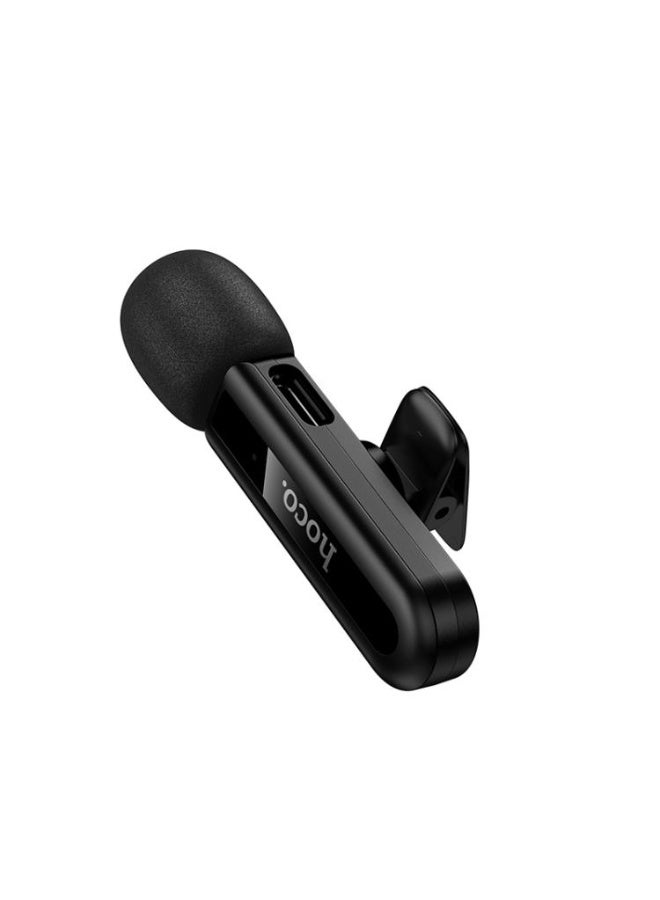 Hoco L20 Premium Wireless Lavalier Mini Digital Microphone with Type-C Interface for Professional Clear Voice Recording and Stable Transmission - Image 3