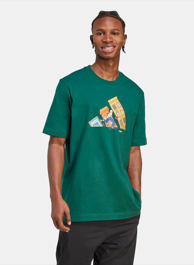Adidas Doodle Hunt Skate Graphic T-Shirt - Image 3
