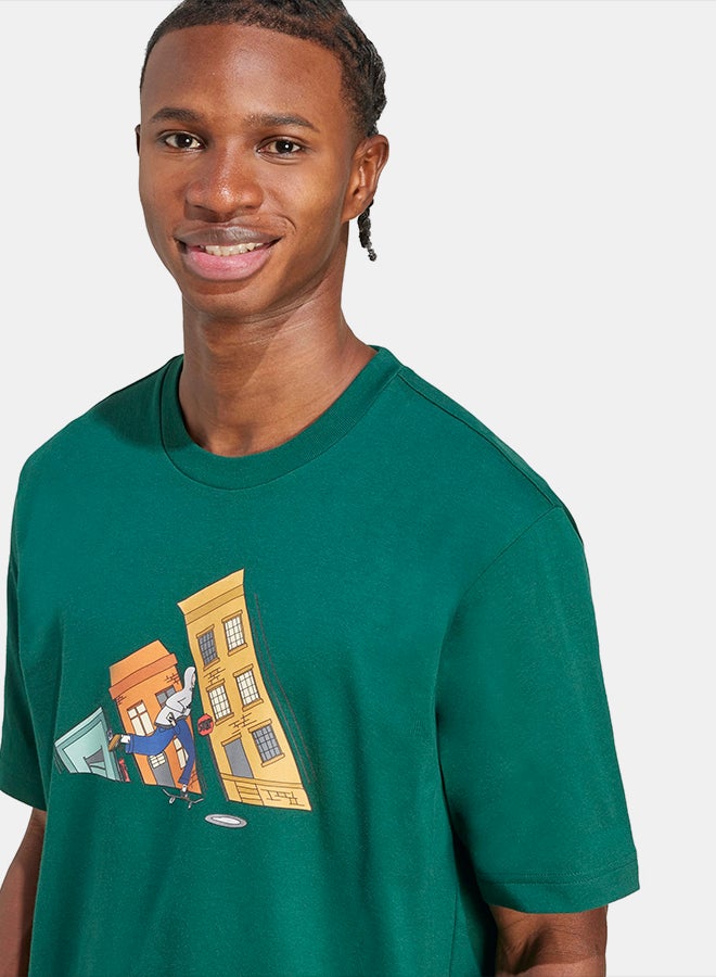 Adidas Doodle Hunt Skate Graphic T-Shirt - Image 5