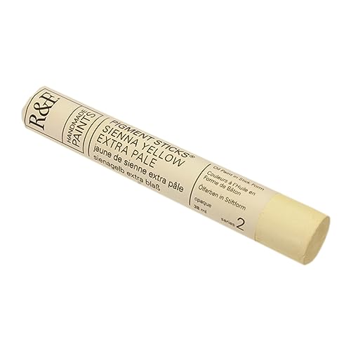 R&F Handmade Paints - Professional Oil Pigment Stick, Sienna Yellow Extra Pale, 38 ml - Image 1