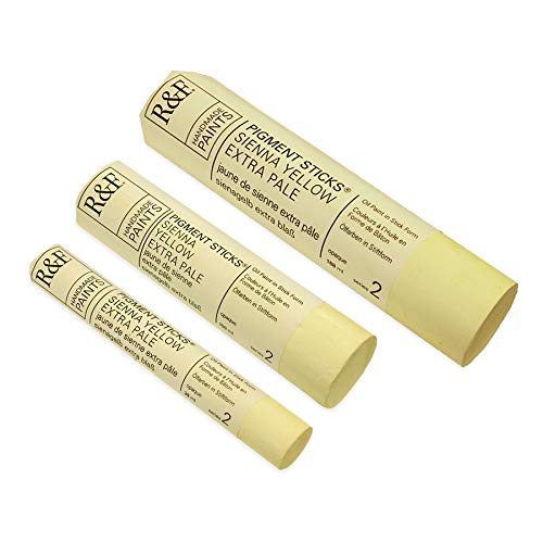 R&F Handmade Paints - Professional Oil Pigment Stick, Sienna Yellow Extra Pale, 38 ml - Image 3