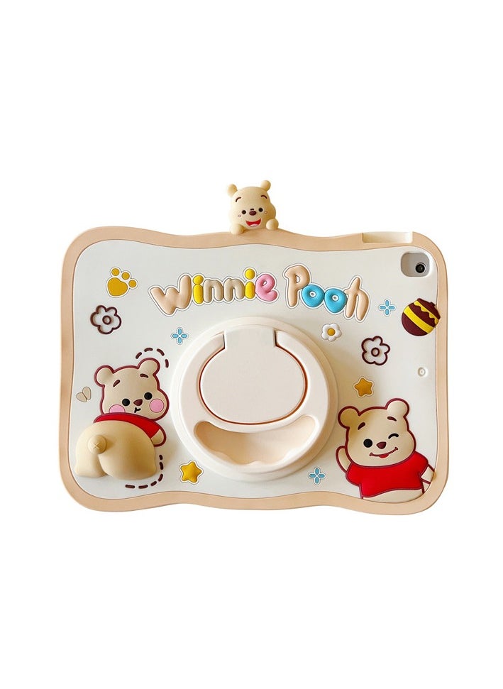 General Cute Cartoon Silicone Case for iPad 9th Generation/8th Generation/7th Generation (10.2 inch, 2021/2020/2019) with Stand , Soft Eco-friendly Case  - Image 1