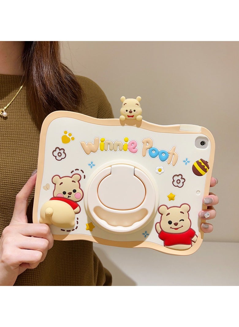 General Cute Cartoon Silicone Case for iPad 9th Generation/8th Generation/7th Generation (10.2 inch, 2021/2020/2019) with Stand , Soft Eco-friendly Case  - Image 3