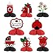 Fangleland 8PCS Ladybug Party Honeycomb Centerpieces Ladybug Baby Shower Decorations Red and Black Summer Bugs 3D Table Topper for Little Girls Ladybird Themed Birthday Party Supplies - Image 2