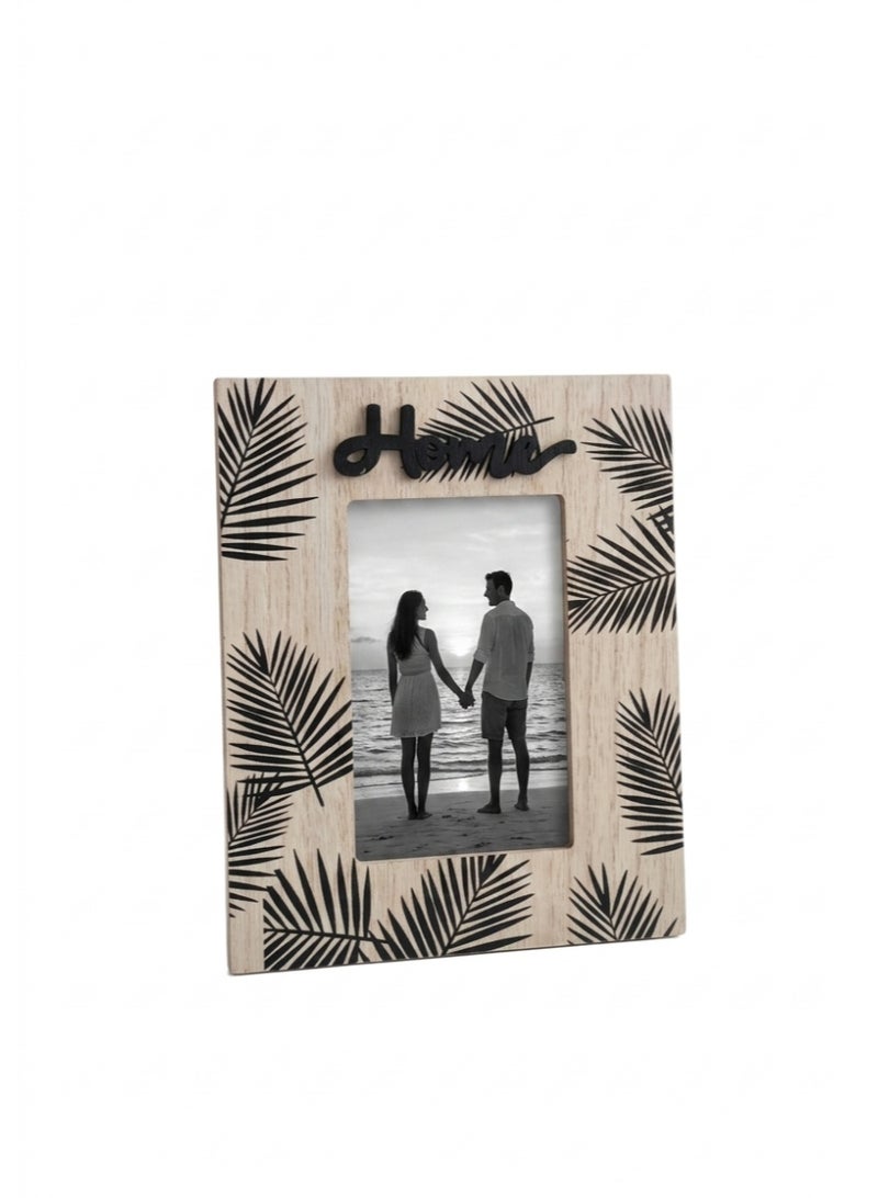 HOME Wooden Photo Frame - Black - Image 2