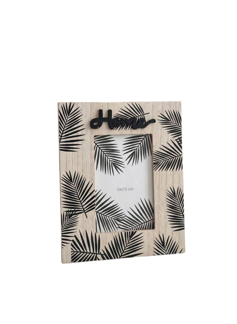 HOME Wooden Photo Frame - Black - Image 1