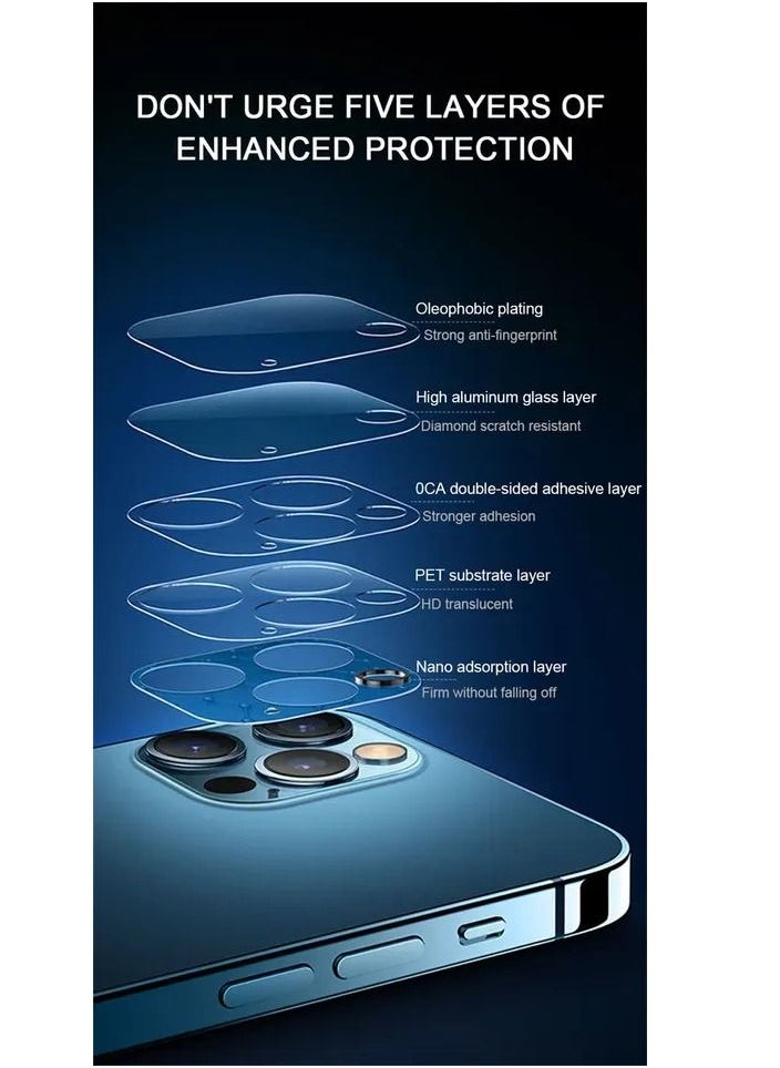 MOCOM iPhone 12 Pro Camera Lens Protector Glass Guard Clear  - Image 3