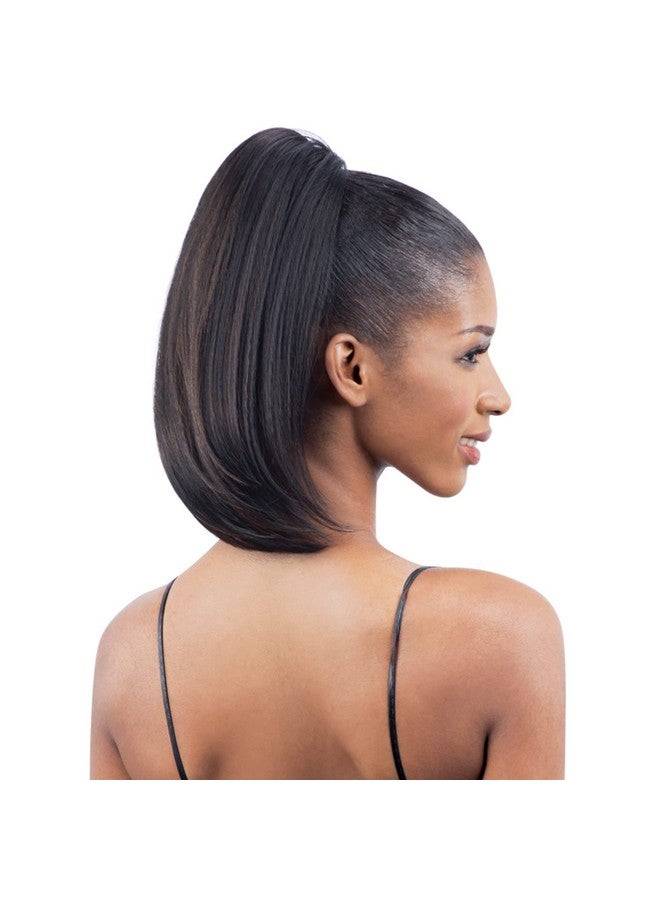 FreeTress Equal Yaky Bounce 14" (2 Dark Brown) Drawstring Ponytail - Image 5