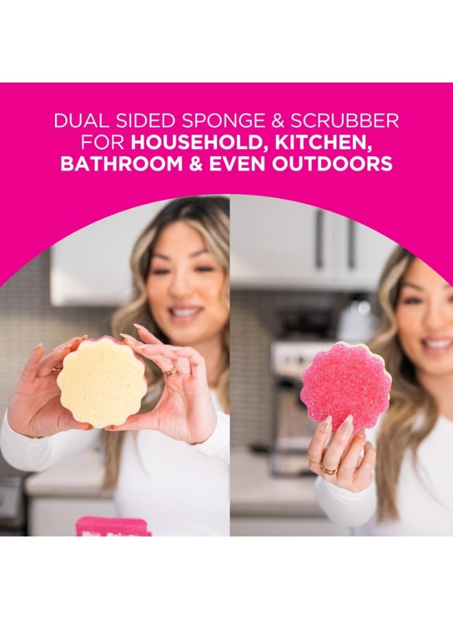 Star Drops The Pink Stuff Sqeezy Dual Sided Scrubber Sponge Scratch Free Solution For Ultimate Home Cleaning - Image 5