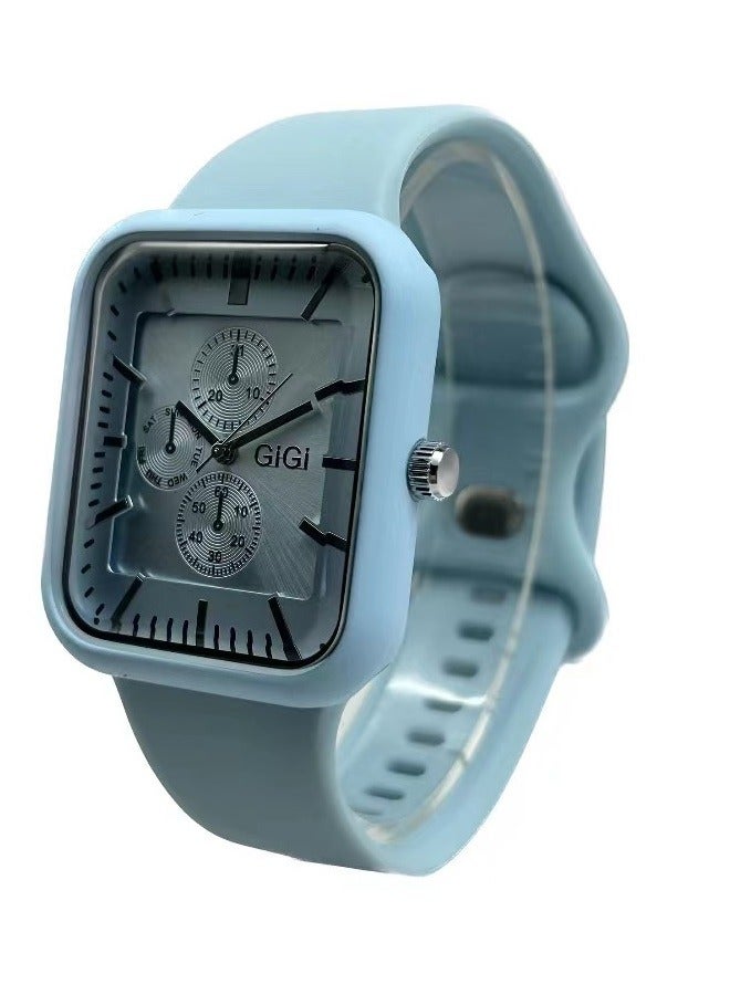 GIGI Analog Watch With Blue Leather Strap For Unisex - Image 1