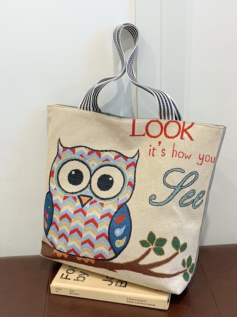 Fashion All-Match Canvas Bag Large Capacity Student Mend-Up Bag Shoulder Bag Women'S Bag Tote Bag Vegetable Bag - Image 2