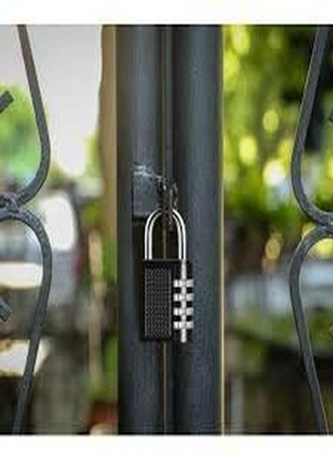 Royals Anti-Theft Metal Lock for Travel Bag, Luggage, Door, Tool Box, Hiking Campaign Backpack Padlock (4-Digit) - Image 5