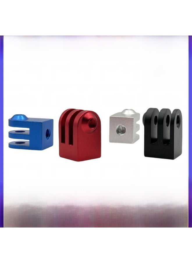 Aluminum Alloy Adapter GoPro12/11/9 Tripod Transfer Seat Fixing Seat Dajiang Action Sports Accessories-Color:Red - Image 2