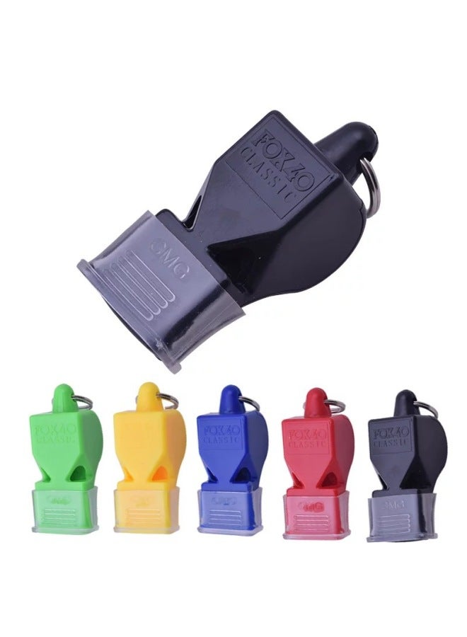 Generic Whistle Basketball Football Referee Special Whistle Multi-color Optional Whistle With Tooth Guard FOX40 Non-nuclear Whistle-Color:Black - Image 2