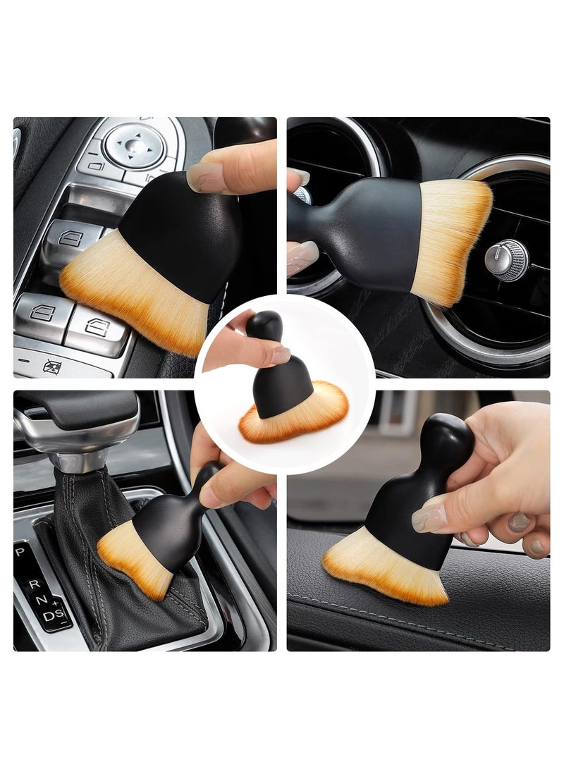 UNIVERSAL 3 Pieces Of Car Interior Cleaning Soft Brushes, Multi-function Soft-bristled Cleaning Brushes, Automatic Interior Cleaning Soft-bristled Brushes, Dust Removal And Ash Removal Soft-bristled Brushes - Image 4