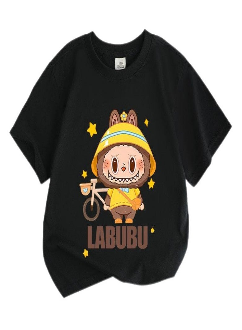 LABUBU Unisex Short Sleeve Stylish Top TShirt cotton Tee for Boys Girls Kid Children - Image 1