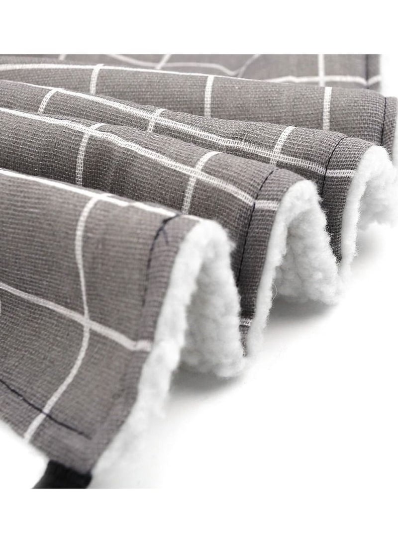 سرير أرجوحة للقطط، أرجوحة معلقة على شكل قفص للحيوانات الأليفة، سرير صغير لمنزل الحيوانات الأليفة، أرجوحة ذات وجهين للعب والنوم للقطط الصغيرة، ومنزل للراحة لجرو أرنب النمس (رمادي، 53 × 35 سم) - Image 4