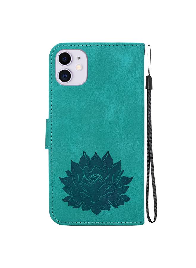 Zaboon Case For iPhone 11 Lotus Embossed Leather Phone Case - Image 3