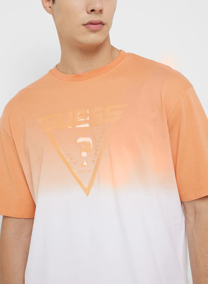 GUESS Ombre Crew Neck T-Shirt