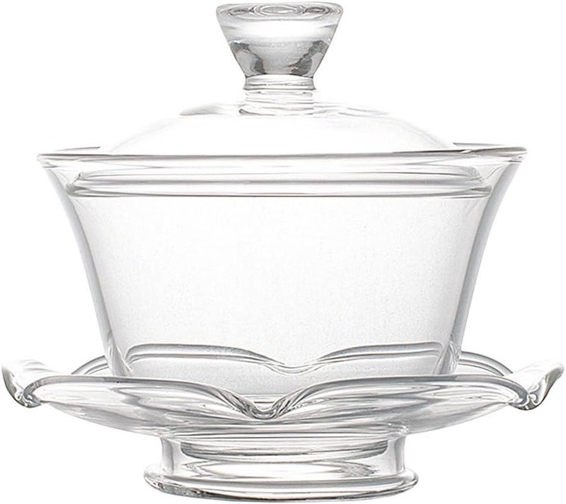 Cabilock Glass Teacup  1 Set Glass Tea Cup With Lid Chinese Tea Cup Set Loose Tealeaf Brewing System Simple Filtration Teacups for Family Daily - Image 1