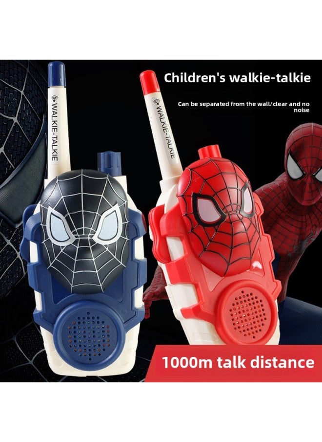 Generic - Ultraman Super Marvel Hero Boy Mask Interphone Toy Outdoor Parent-Child Emotional Interaction-Color:A Pair Of Ultraman Geode Walkie-talkies-Specifications:Bag [free 6 Rechargeable Batteries + Charger + Screwdriver] - Image 1