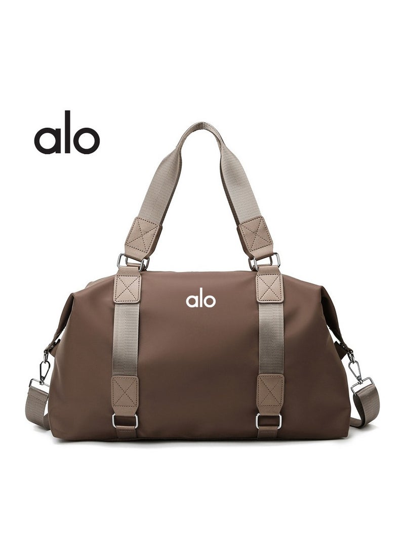 alo - A alo yoga fitness bag hand-held training yoga bag women's wet and dry separation large capacity business trip duffel bag short distance - Image 1