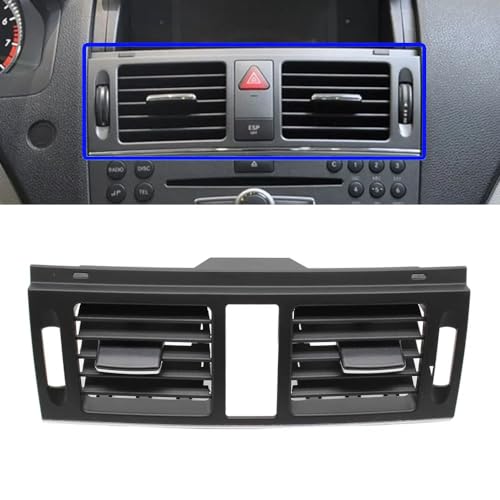 Goodithy Front Center Air Vent Cover Middle AC Vent Grille Outlet Panel Replacement for Mercedes Benz W204 C 180 200 220 230 260 300 350 20072011 2048304054 Central Standard