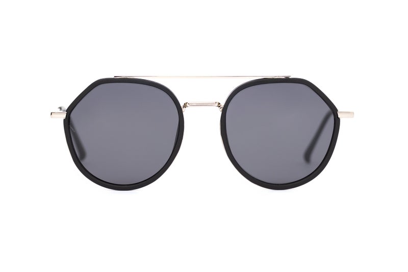 VEGAS Full Rim Hexagon Unisex Grey  Sunglasses V2073 S C4 - Image 2