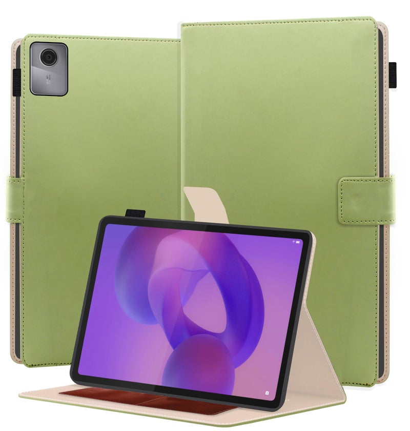 TGK Flip Cover Case for Lenovo Idea Tab 11 inch 2025 TB-336ZU TB-336FU, Motorola Pad 60 Neo 5G 11" Tablet with Stylus Holder (Mint Green) - Image 1