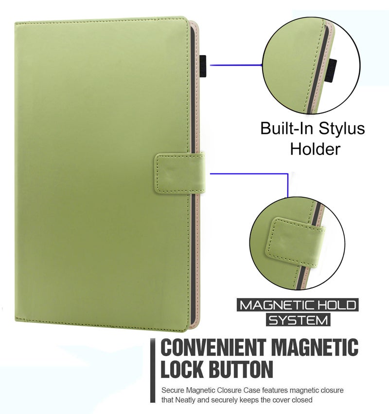 TGK Flip Cover Case for Lenovo Idea Tab 11 inch 2025 TB-336ZU TB-336FU, Motorola Pad 60 Neo 5G 11" Tablet with Stylus Holder (Mint Green) - Image 4