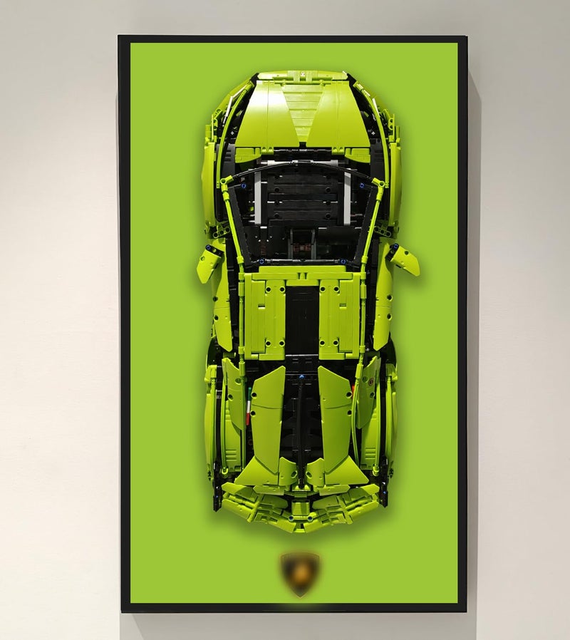 WETCEAOM Display Wallboard Compatible with Lego Technic Sin FKP 37 42115 Display Frame Gift Ideas Compatible with Lego Car Wall Mount Frame Enthusiasts197 x 315 in Only Display Wallboard - Image 2